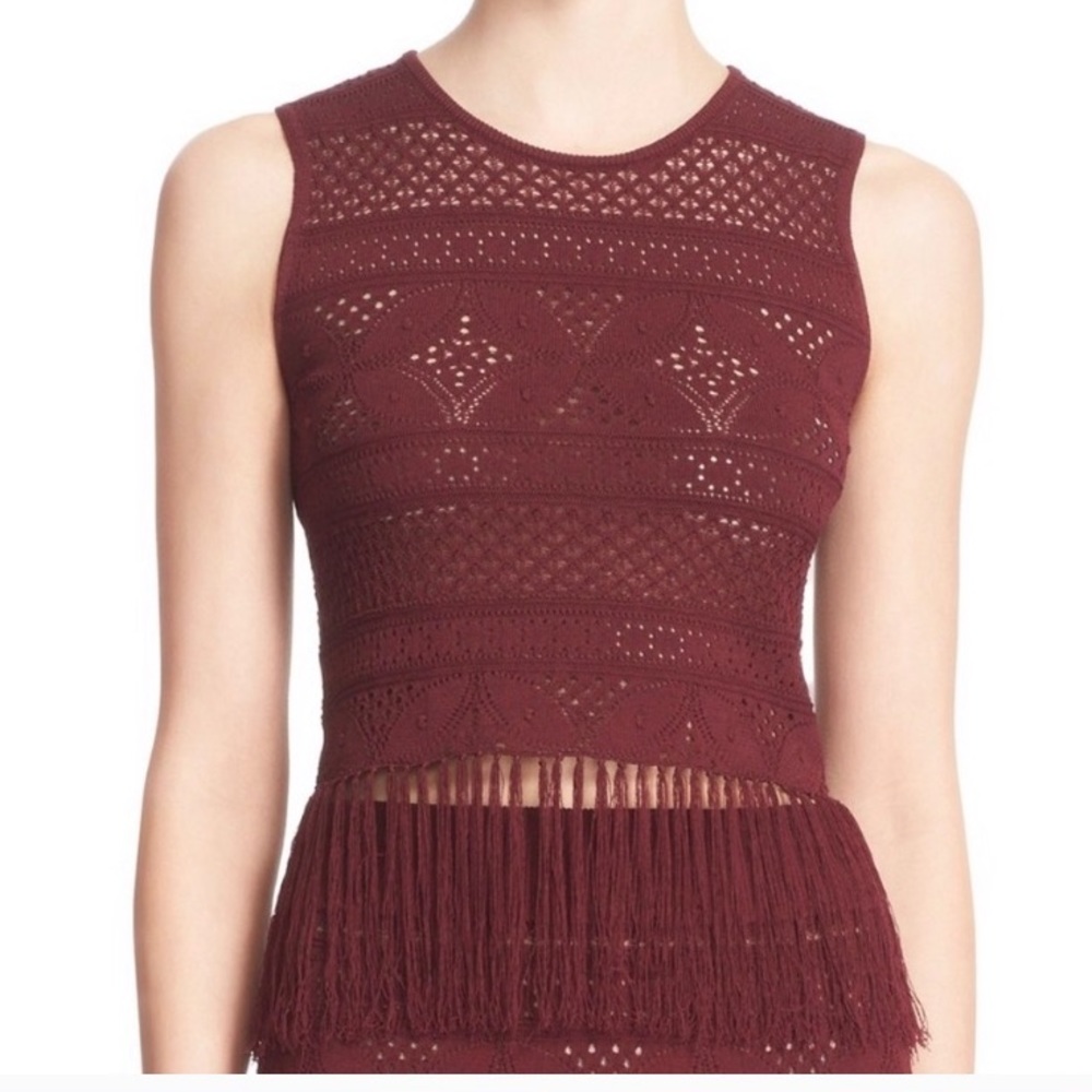 Alc burgundy top .